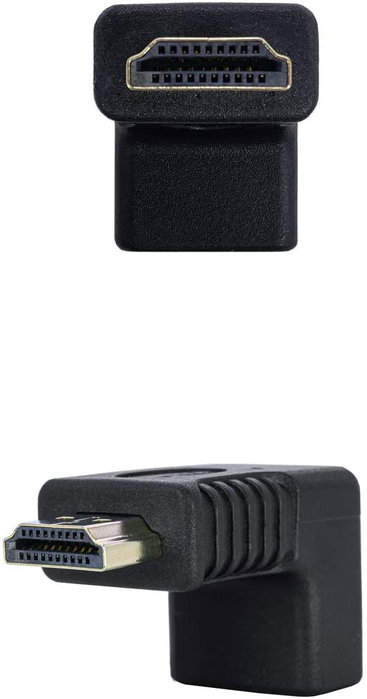 Nanocable Adaptador HDMI Acodado Macho a Hembra 10.16.0011 Negro